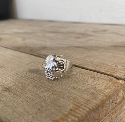 Sterling Spoon Elephant Ring