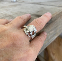 Sterling Spoon Elephant Ring