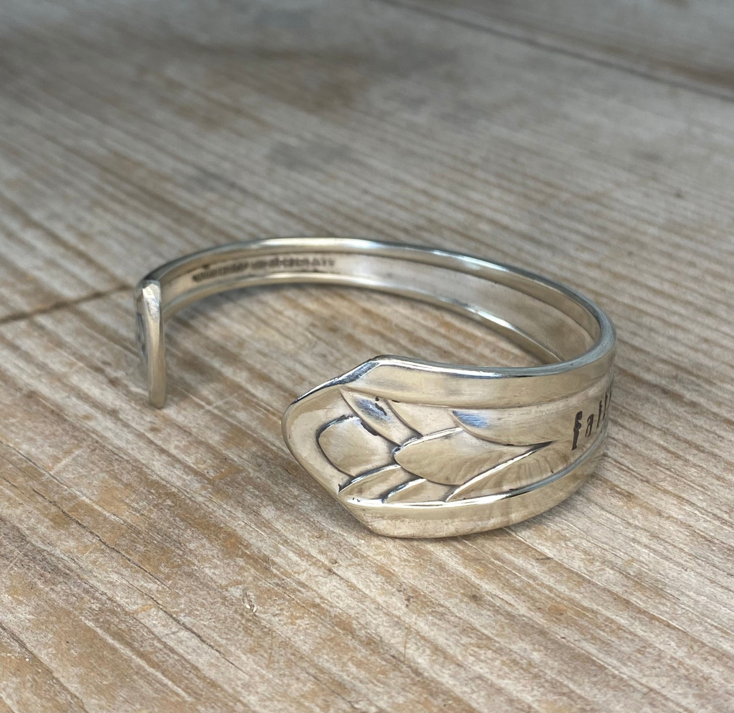Spoon Cuff Bracelet - FAITH - #4910