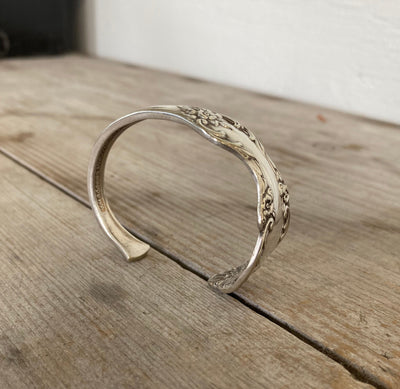 Spoon Cuff Bracelet - Monogram "M" - #4914