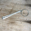 Wander hand-stamped spoon keychain handcrafted from upcycled vintage silverware travel lover gift