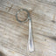 Handcrafter upcycled authentic Vintage spoon handle keychain with H monogram