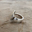 Heart spoon ring showing scrap-bin shank and Community Silverplate Grosvenor pattern from 1921