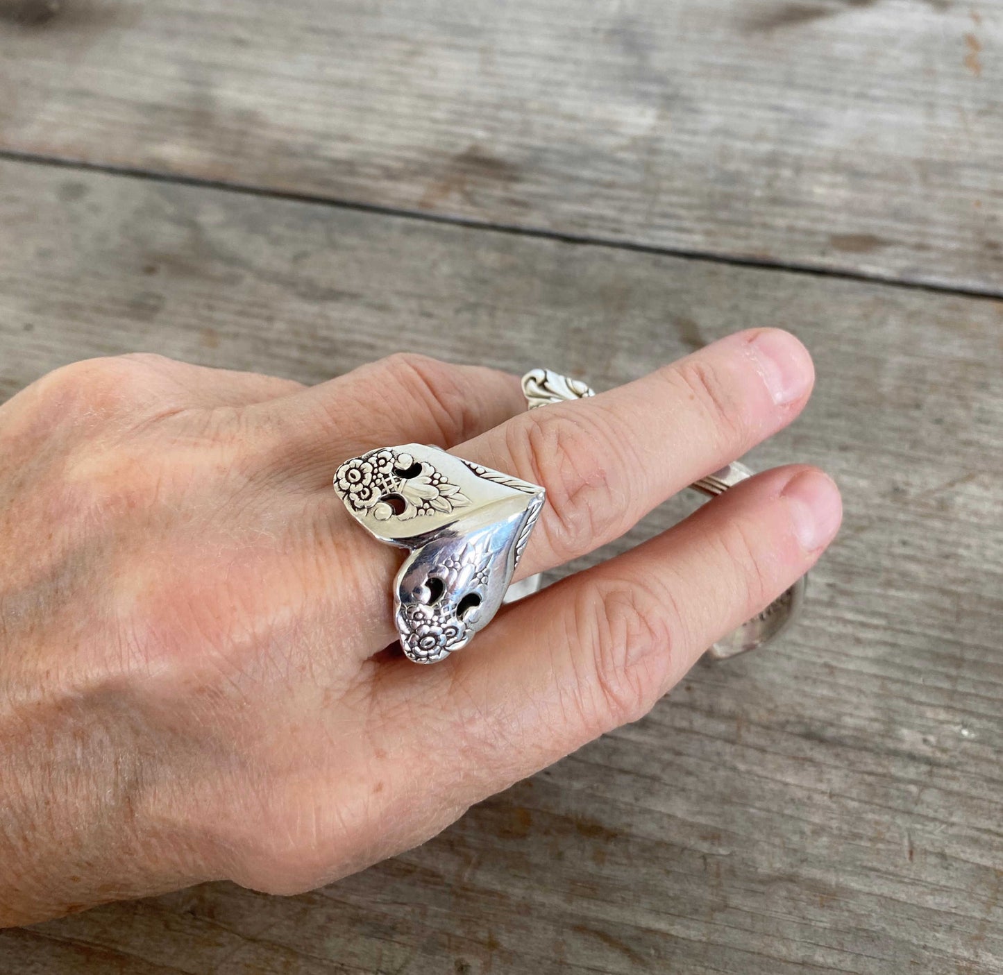 Heart Spoon Ring - LOVELY LADY - Size 9.5