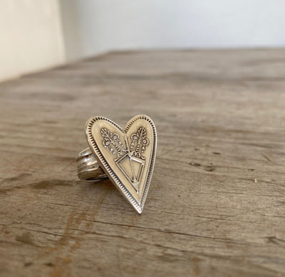 Heart Spoon Ring - GROSVENOR - Size 7.5