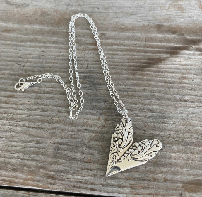 Spoon Handle Heart Necklace