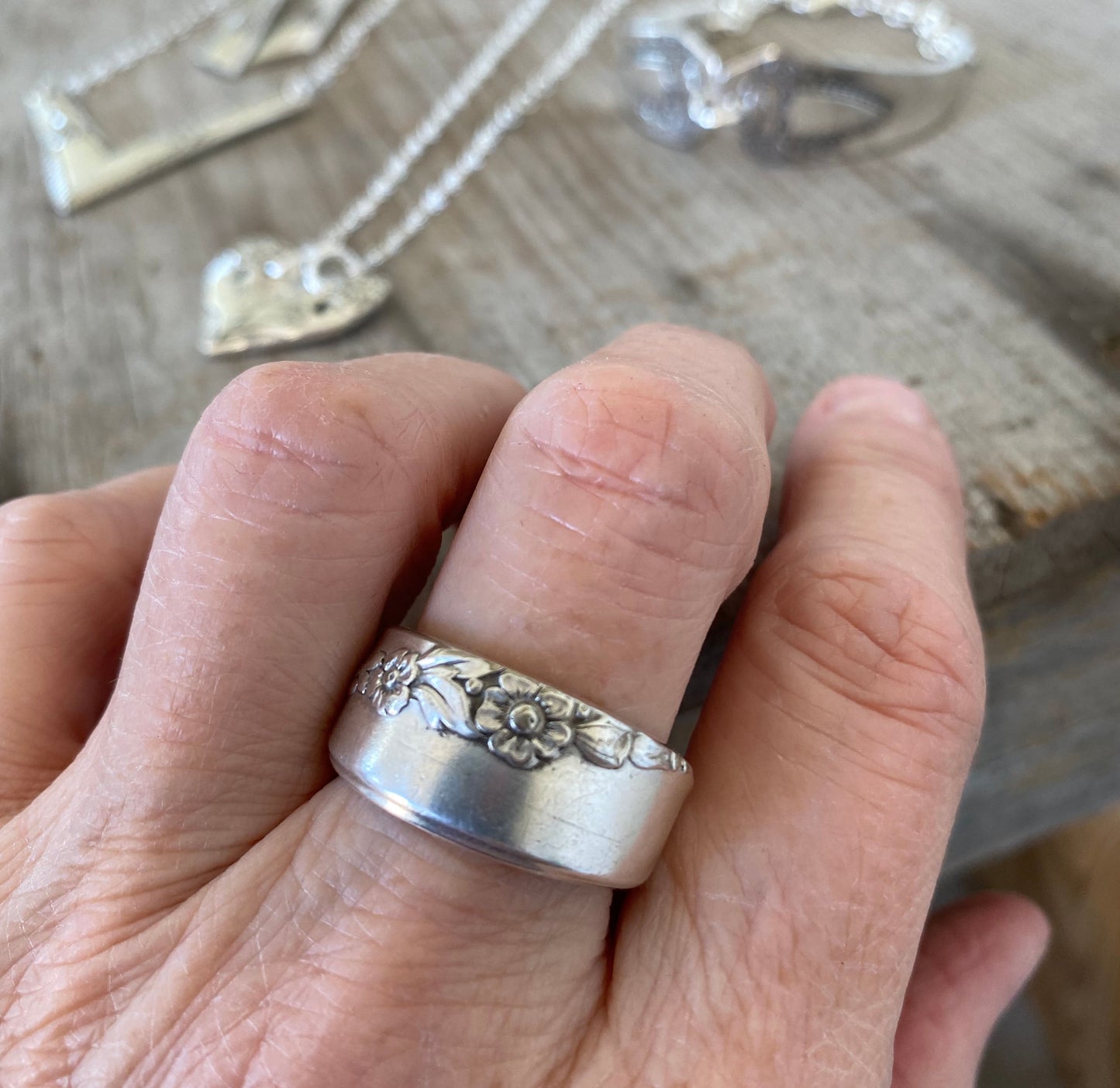 SALE Spoon Ring - Lilac Time