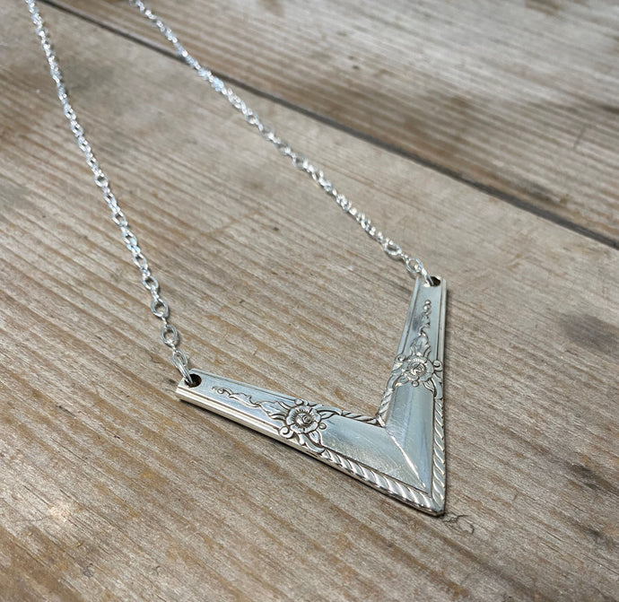 Spoon Chevron Necklace - SL & GH ROGERS 