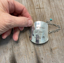 SALE - Stamped Spoon Bracelet - SHE BELIEVED SHE COULD... - #5026