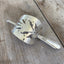 Hair Barrette from Upcycled Cake Server Angle 2