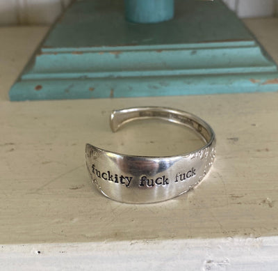 Spoon Cuff Bracelet - FUCKITY FUCK FUCK - KING EDWARD