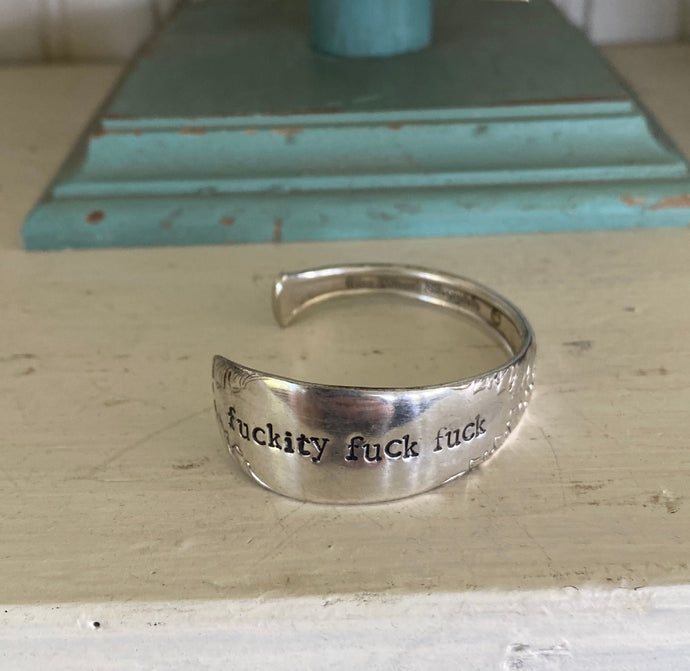 Spoon Cuff Bracelet - FUCKITY FUCK FUCK - KING EDWARD