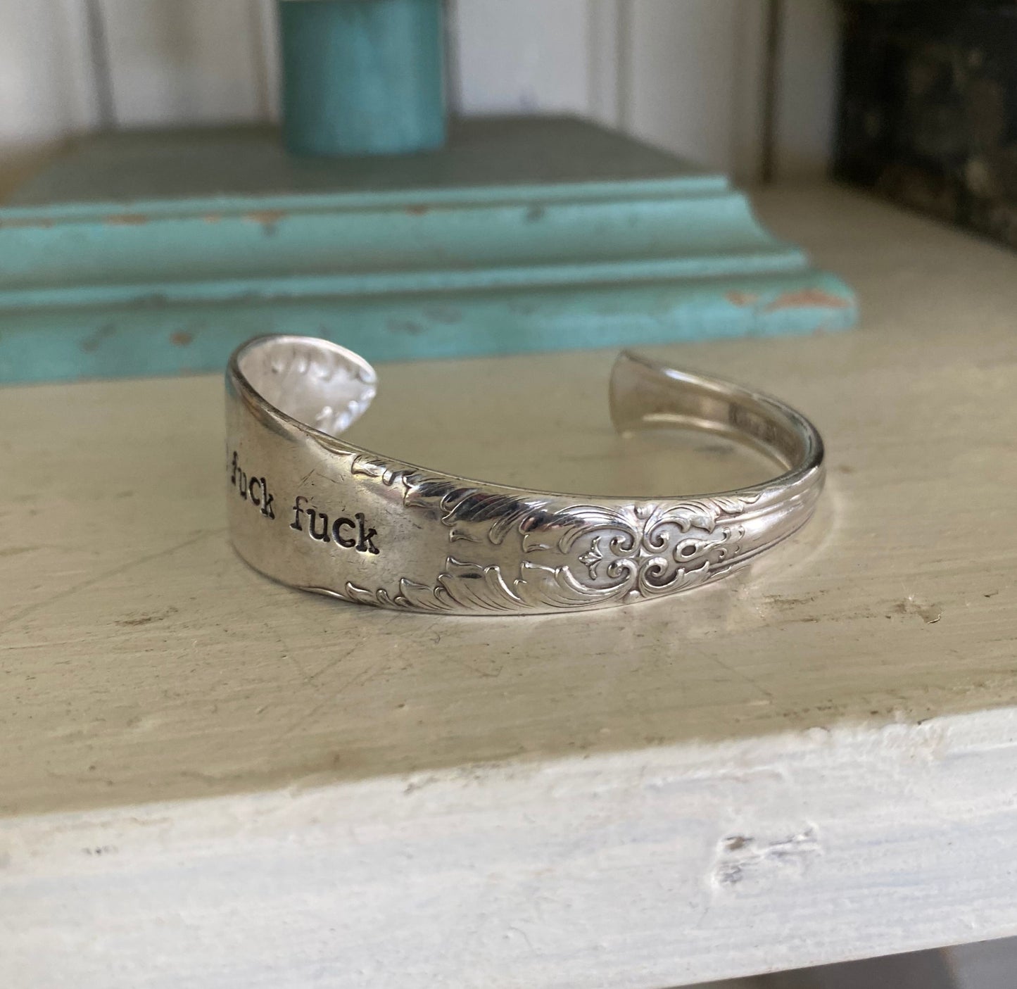 Spoon Cuff Bracelet - FUCKITY FUCK FUCK - KING EDWARD