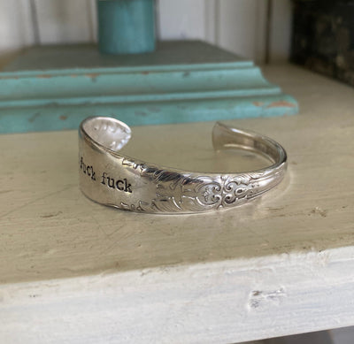 Spoon Cuff Bracelet - FUCKITY FUCK FUCK - KING EDWARD