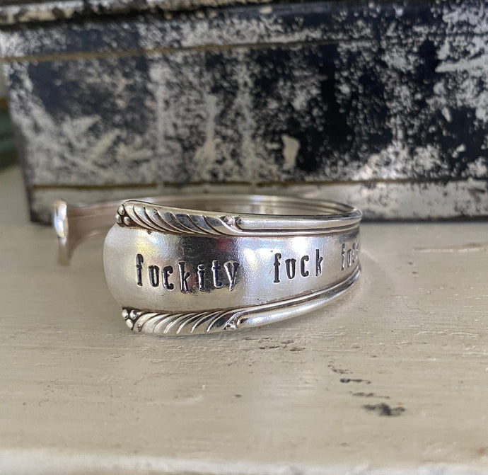 Spoon Cuff Bracelet - FUCKITY FUCK FUCK - CHATHAM
