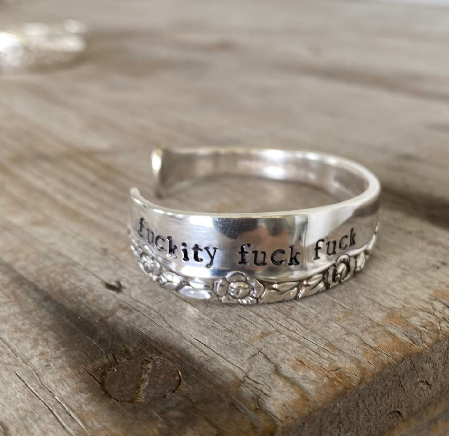 Spoon Cuff Bracelet - FUCKITY FUCK FUCK - BRITTANY ROSE - #5083