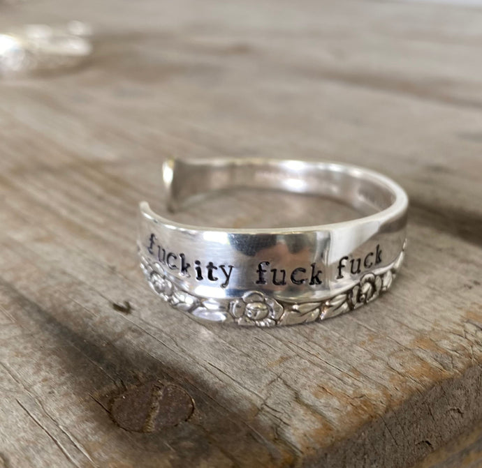 Spoon Cuff Bracelet - FUCKITY FUCK FUCK - BRITTANY ROSE - #5083