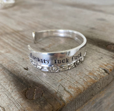 Spoon Cuff Bracelet - FUCKITY FUCK FUCK - BRITTANY ROSE - #5083