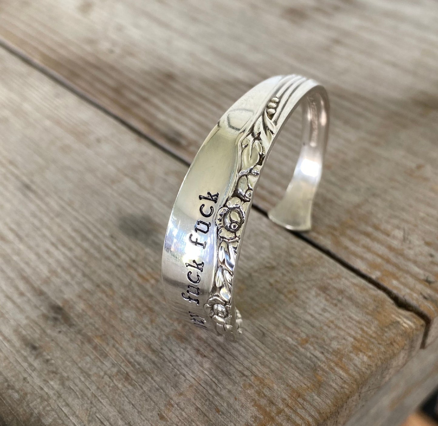 Spoon Cuff Bracelet - FUCKITY FUCK FUCK - BRITTANY ROSE - #5083