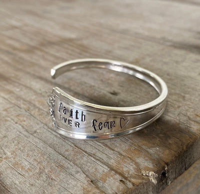 Spoon Cuff Bracelet - FAITH OVER FEAR