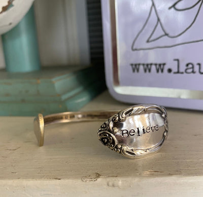 Spoon Cuff Bracelet - BELIEVE - Enchantment - #5089