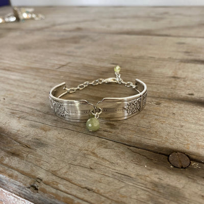 Spoon Link Bracelet - PERIDOT