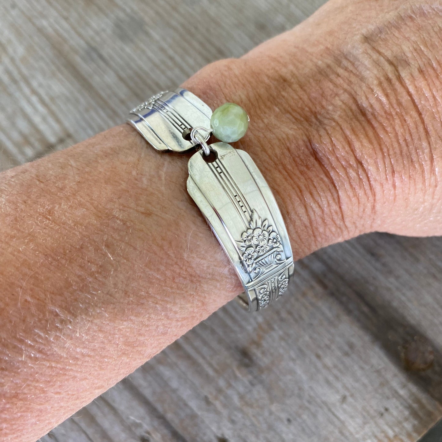 Spoon Link Bracelet - PERIDOT