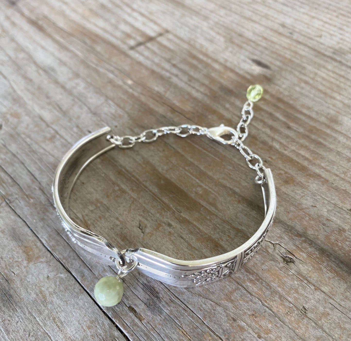 Spoon Link Bracelet - PERIDOT