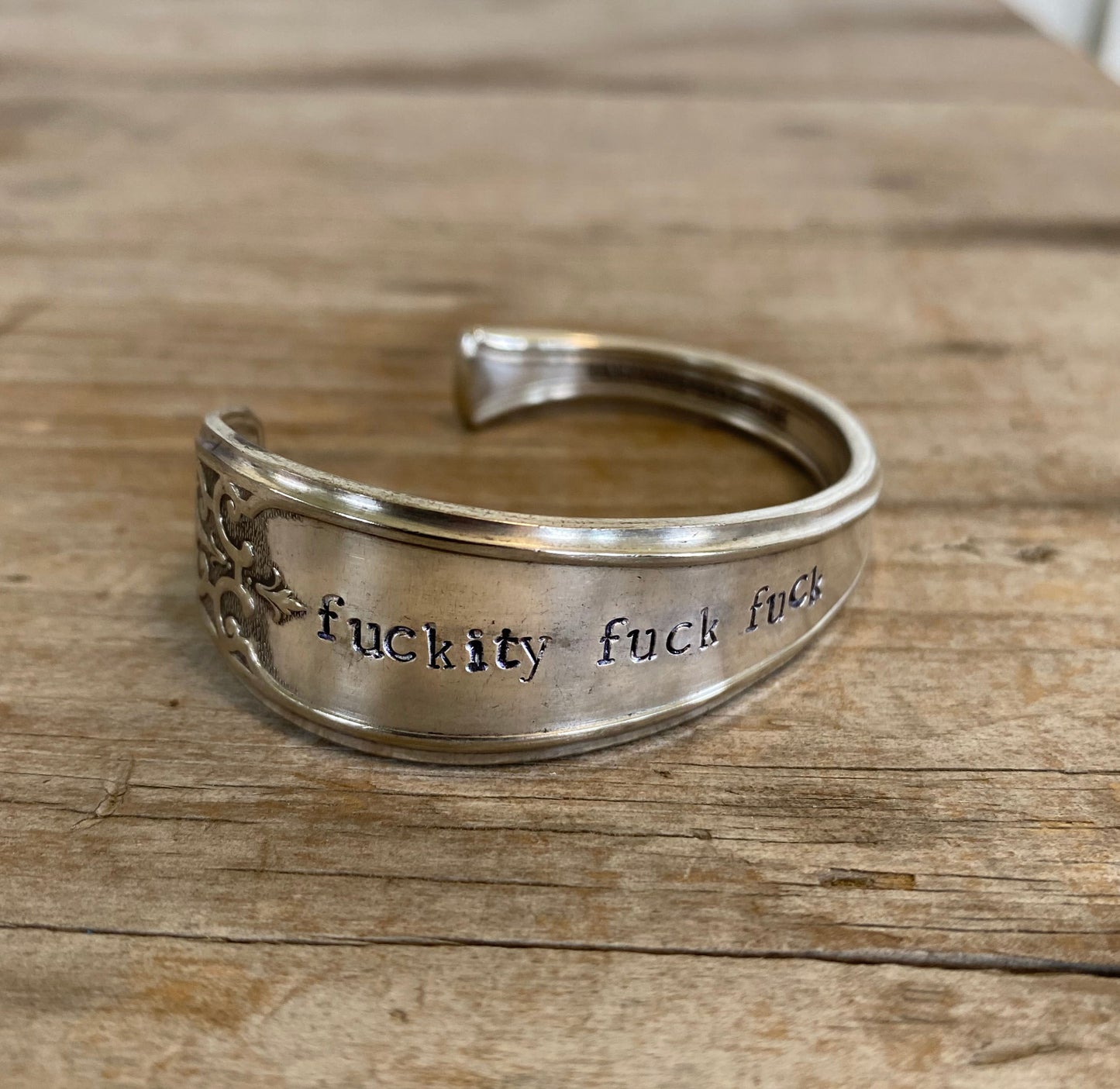 Spoon Cuff Bracelet - FUCKITY FUCK FUCK - LADY DORIS - #5117