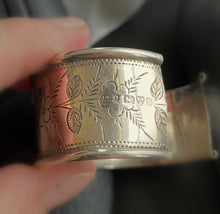 Antique Silver Napkin Ring Cuff Bracelet - BARKER BROTHERS