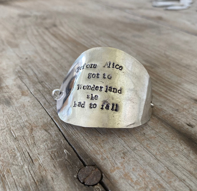 Stamped Spoon Bracelet - BEFORE ALICE GOT TO WONDERLAND - #5154