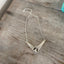 Spoon Chevron Necklace with Bird Nest Charm - #5176