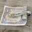 Side view of Century pattern spoon money clip displaying space to hold money and cards