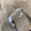 Upcycled vintage spoon cuff bracelet Croydon/Mary Lee pattern with hand-stamped message - handcrafted artisan silverware jewelry