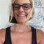 VOTE bar choker necklace on silverplate chain showing layerable design and meaningful upcycled pendant, one-of-a-kind