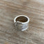 Top view of the Handmade Spoon Ring from hotel silver from The Drake Hotel New York