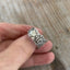Ornate Floral Detail of Heritage Spoon ring hand made from vintage spoon handle