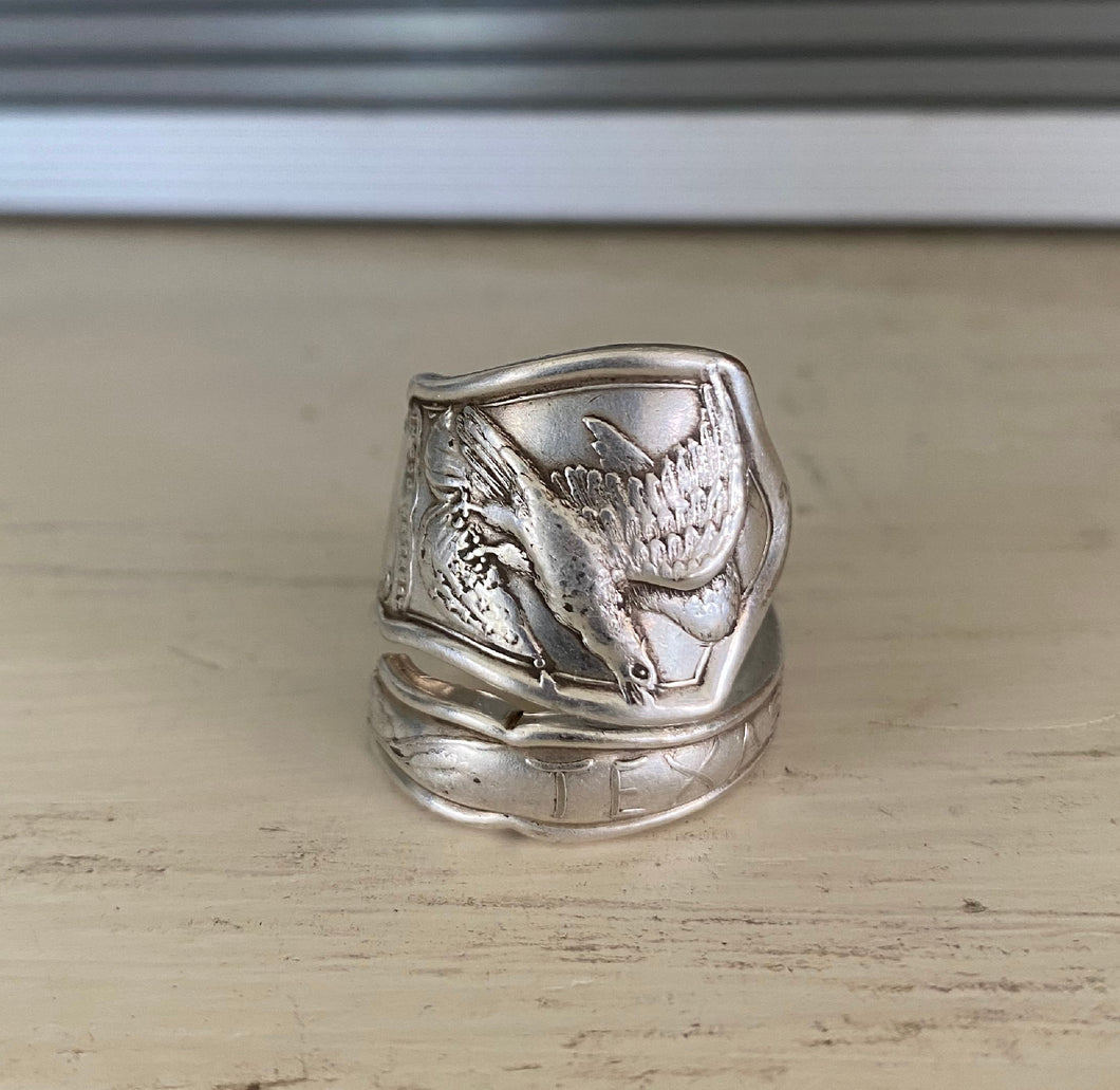Spoon Ring from upcycled vintage souvenir Spoon of Texas
