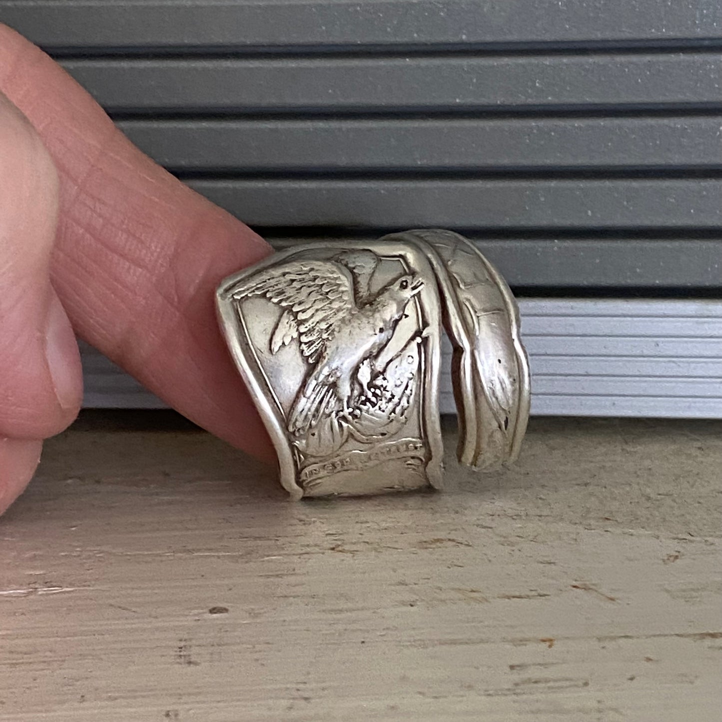 Spoon Ring from upcycled vintage souvenir Spoon of Texas