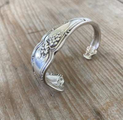 Spoon Cuff Bracelet - VINTAGE w/ GRAPES - #5314