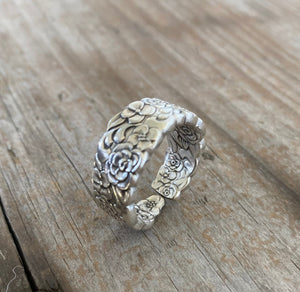 Spoon Ring - SILVER BOUQUET -#5320