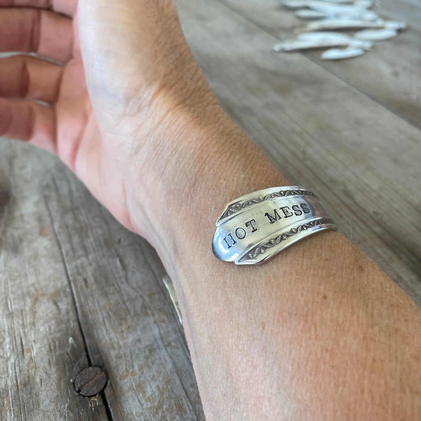Spoon Cuff Bracelet - HOT MESS - #5325