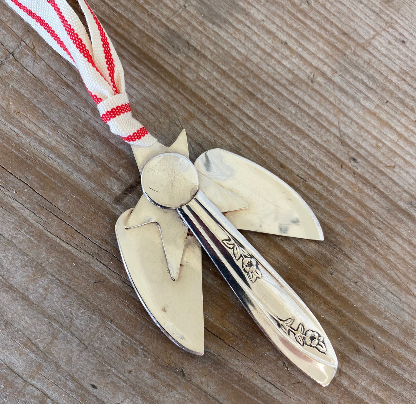 Artisan Angel Ornament - Upcycled Silverware Pieces - #5336