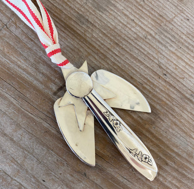 Artisan Angel Ornament - Upcycled Silverware Pieces - #5336