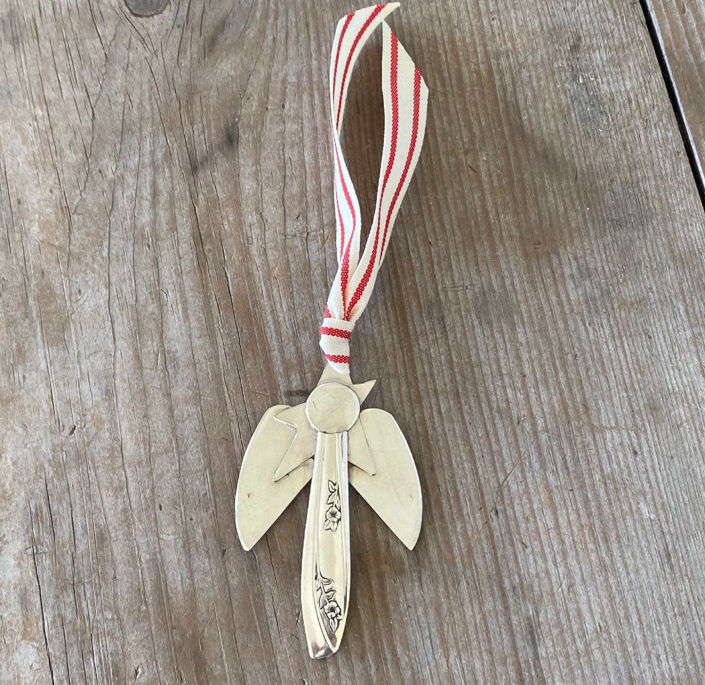 Artisan Angel Ornament - Upcycled Silverware Pieces - #5336