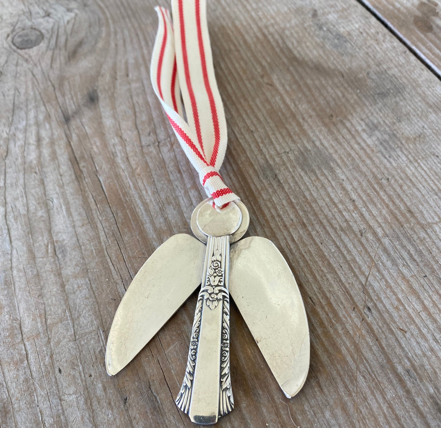 Artisan Angel Ornament - Upcycled Silverware Pieces - MARGO - #5338