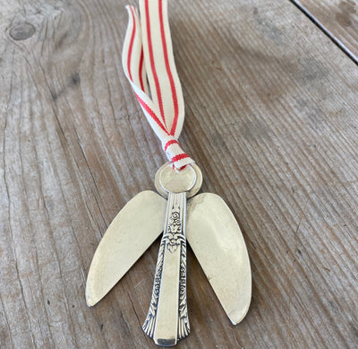 Artisan Angel Ornament - Upcycled Silverware Pieces - MARGO - #5338
