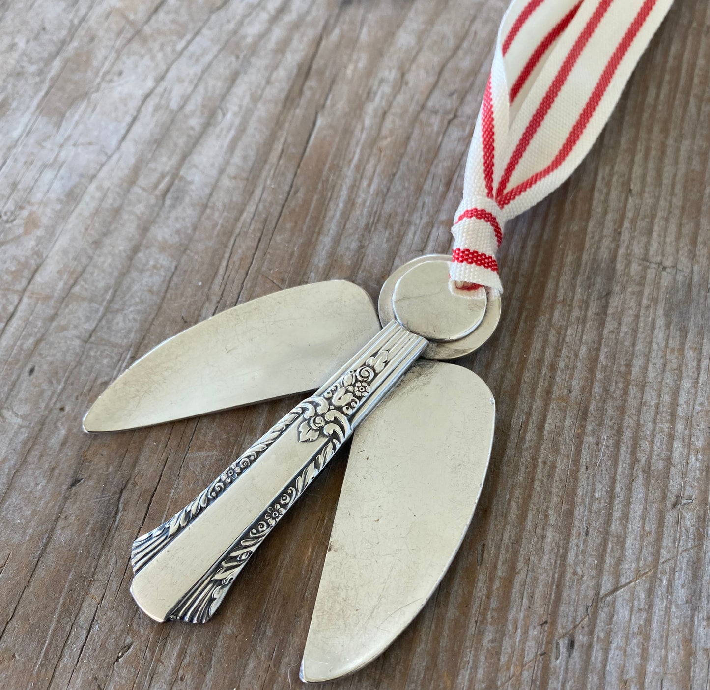 Artisan Angel Ornament - Upcycled Silverware Pieces - MARGO - #5338