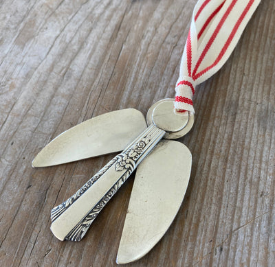 Artisan Angel Ornament - Upcycled Silverware Pieces - MARGO - #5338