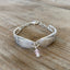 Spoon link bracelet made from upcycled FIRST LOVE vintage silverware pattern